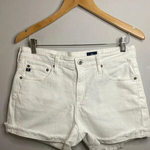 Adriano Goldschmied - White ‘The Hailey’ Ex boyfriend roll up short - US28